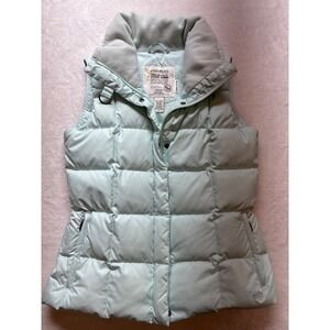 Eddie Bauer EB 700 premium quality goose down vest‎ Women's Small ~ Baby Blue